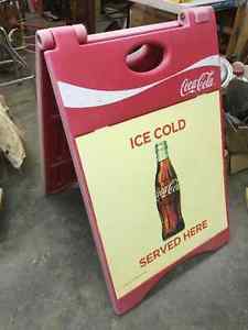 Coca Cola Advertising Sign Sidewalk Billboard