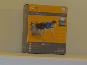 Core fitness ball and pump 75cm