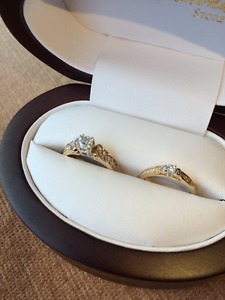 Diamond Engagement/Wedding Band Set $700