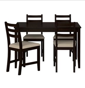 Dining set(dining table + 4 chairs)