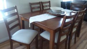 Dinning table and 8 Chairs