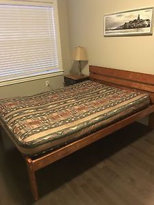 Double bed frame and futon mattress