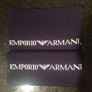 Emporio Armani Scarf Navy Blue