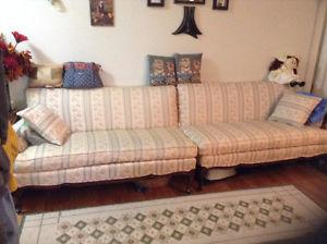 FRENCH PROVINCIAL SECTIONAL COUCH