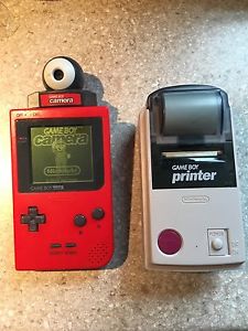 Gameboy pocket, camera and printer