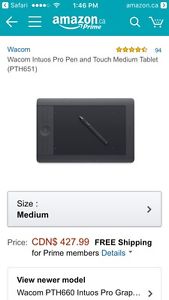 Intuos pro pen and touch tablet