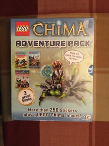 Lego Chima Book, Sticker and Lego Set- New in Plastic