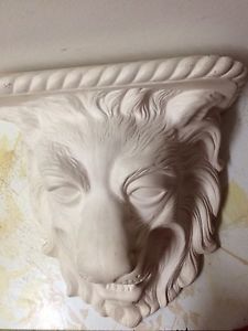 Lion Head Bisque Shelf