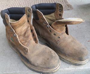 MEN'S ROUGHSHOD STEEL TOED WORK BOOTS SIZE 11