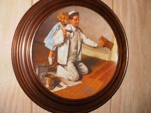 Norman Rockwell Framed Collector 7.5" Plates - (Set of 6)
