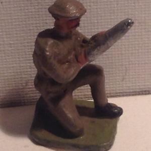 Old Lead Toy Military Soldier