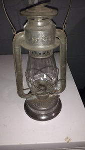Old oil kerosene lamp