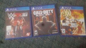PS4 games $20 each or 3 for $50