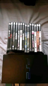 Playstation 2 w/ 14 games & 2 controllers