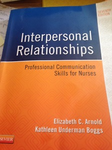 RN texbook - Interpersonal Relations