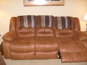 Recliner couch and chair