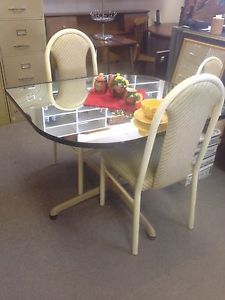 Retro 70's Mirrored Table and Chairs asking $75
