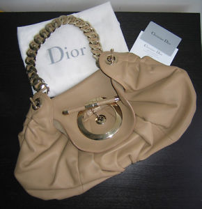 Runway Dior Jazzclub Medium Flapped Bag Beige Leather