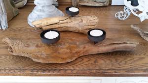 Rustic candle holders