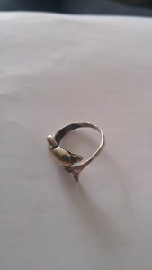 Sterling dolphin ring
