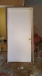 Two solid wood interior doors 36 inch
