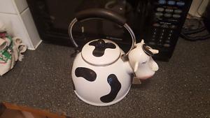 Vintage whistling cow kettle