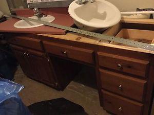 Wanted: 71 inch pine vanity