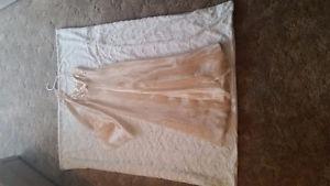 gold chiffon evening gown size small