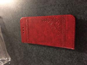 iPhone 6s flip case- never used! Red $5.00