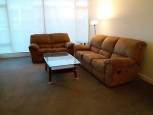 very good 3+2 sofa set with 2 recliner