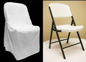 170 White Folding Chair Covers