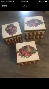 3 rose boxes