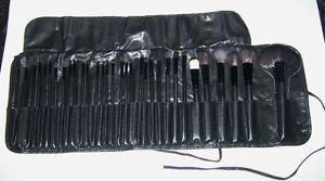 32 Piece Makeup Brush Set in Pouch ~ New