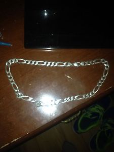 925 sterling silver figaro link chain.