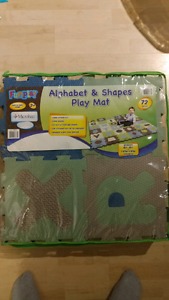 Alphabet and Shapes Play Mat FREE