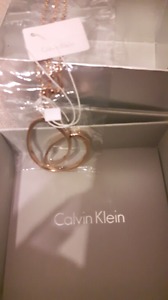 Calvin Klein Rose Gold infinity heart necklace