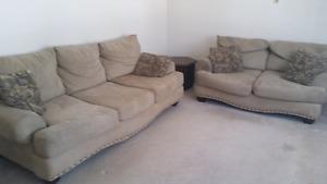 Couch and love seat