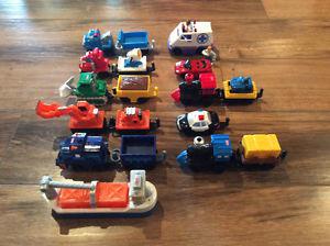 Geo Trax trains and cars