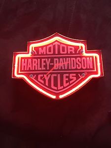 Harley Davidson neon clock