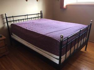 IKEA; Queen size wrought iron bed frame