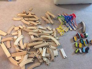 Ikea wood trains and track