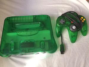 Jungle Green N64 with matching controller $150