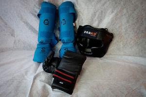 Kid sparring gear. With FREE carry-on mesh bag!
