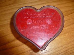 La Senza Heart Shaped 2 Wick Candle