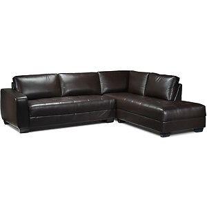 Leather sectional from Leon's new