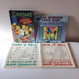 Lot of 4 Simpsons / Matt Groening Books