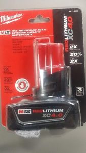 M12 REDLITHIUM 12V XC 4.0 Extended Capacity Battery Pack