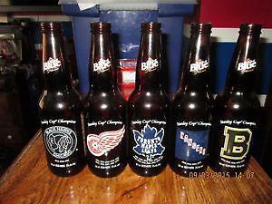 NHL BEER BOTTLES