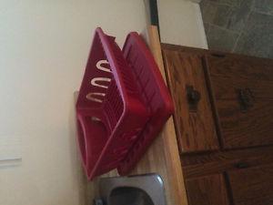 Never used Red Dish rack!