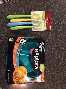 New infant/toddler feeding spoons and plates